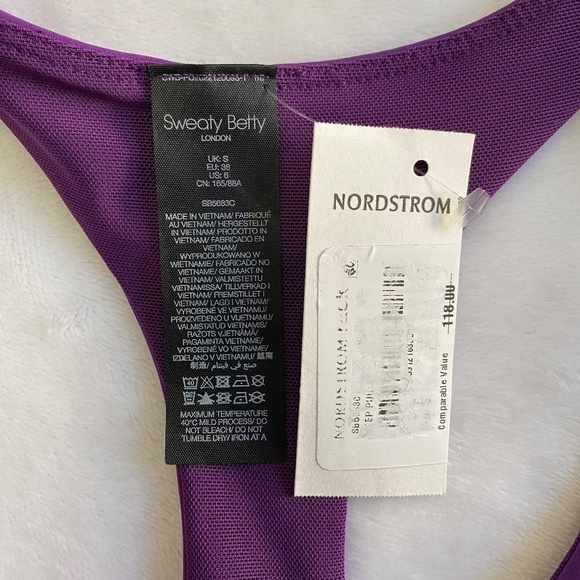 Sweaty Betty Power Workout Colorblock Performance Dress, Purple, Small NWT - Picture 4 of 13